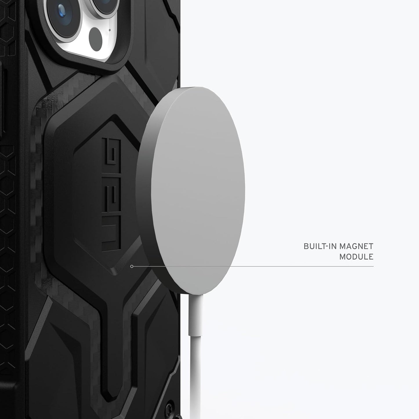 iPhone 15 Pro Monarch Pro Carbon Protective Case With Magsafe Black