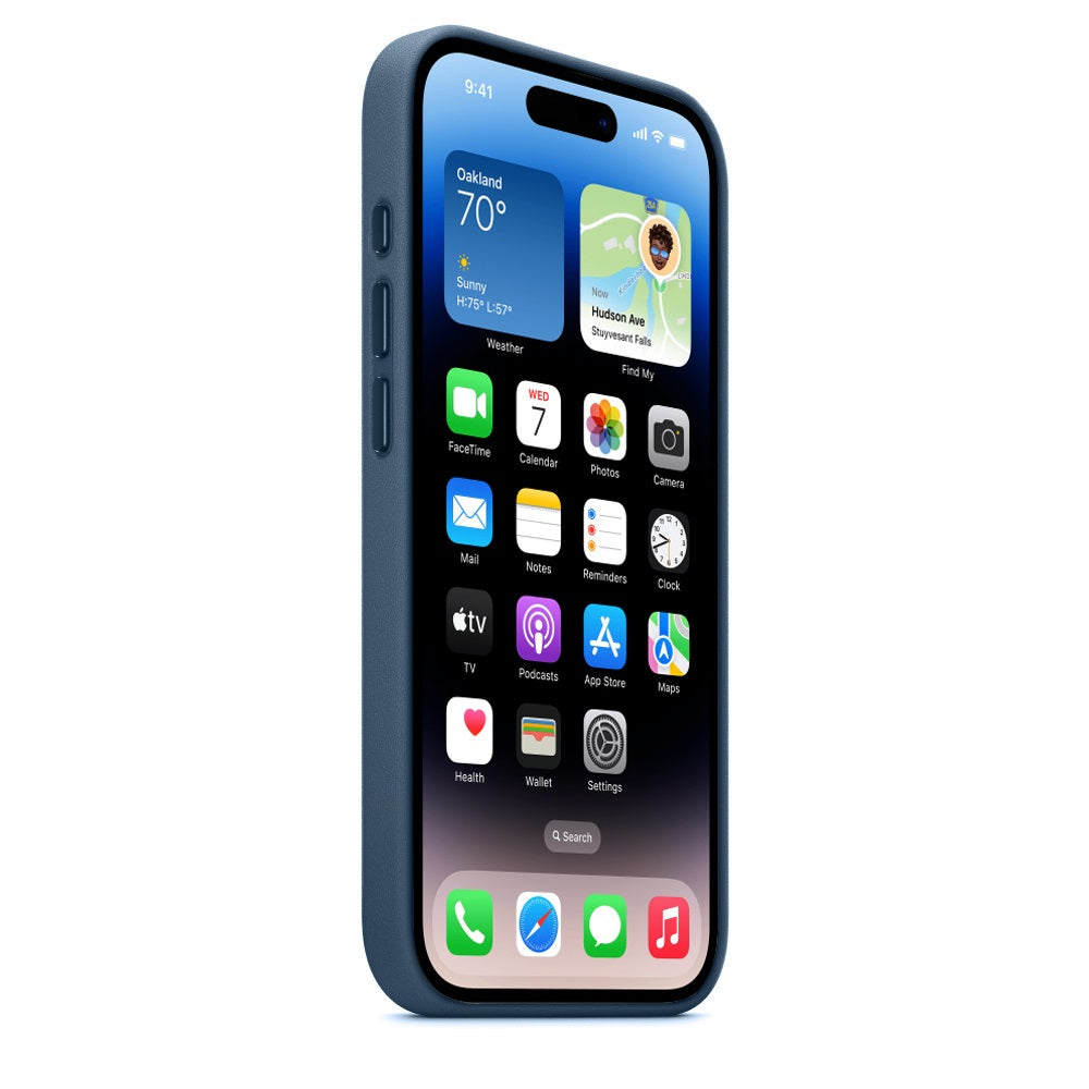 iPhone 15 Pro Leather Case with MagSafe - Blue