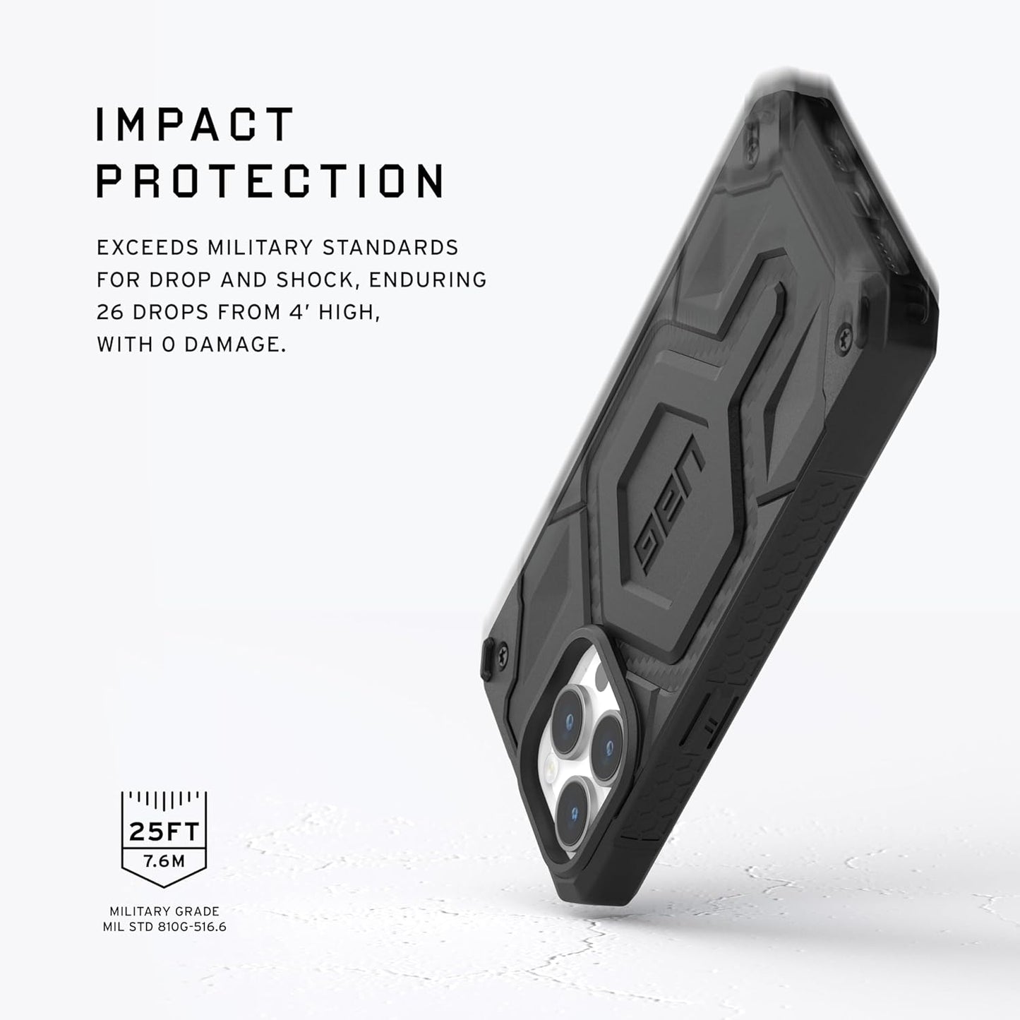 iPhone 15 Pro Monarch Pro Carbon Protective Case With Magsafe Black