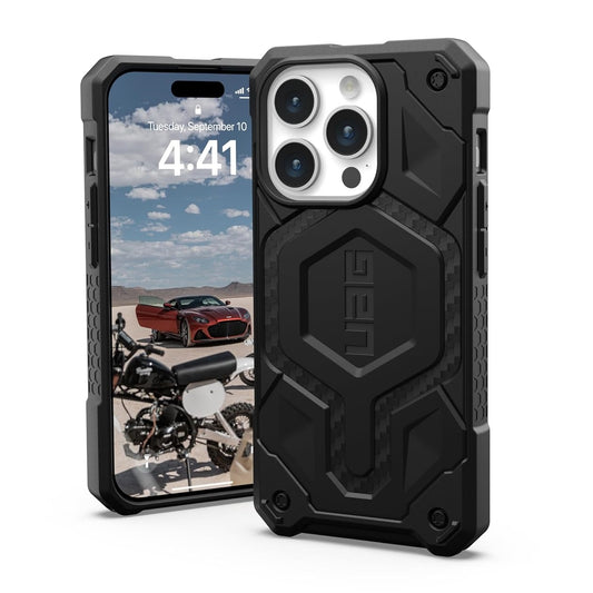 iPhone 15 Pro Monarch Pro Carbon Protective Case With Magsafe Black