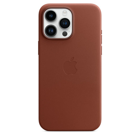 iPhone 15 Pro Max Leather Case - Umber Brown
