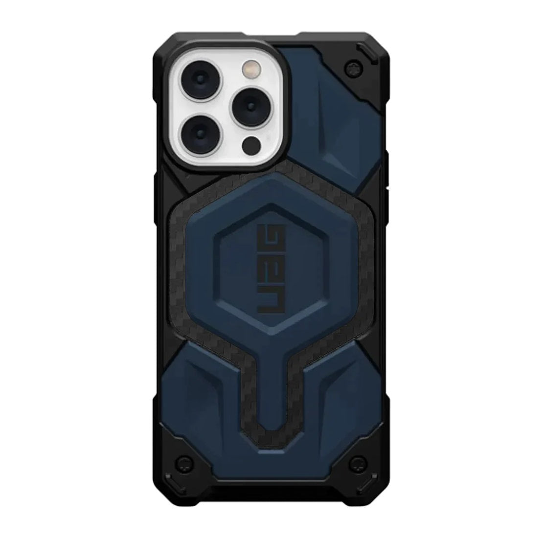 iPhone 15 Monarch Pro Carbon Protective Case With Magsafe Blue